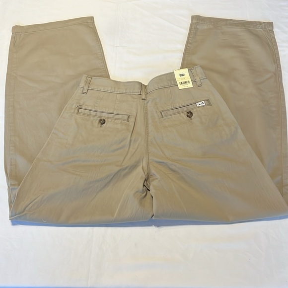 Levi's High Rise Pleated Baggy Trousers in Cobblestone Neutral VARSITY PREP NWT - Picture 7 of 16